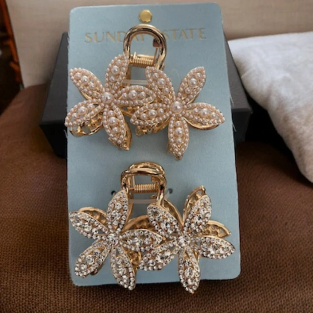 Two hair clips